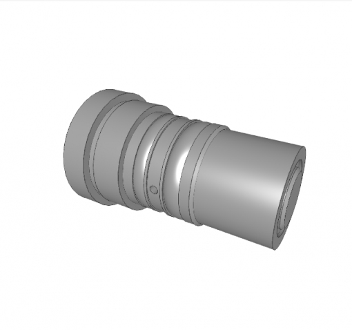 THREADED-BODY CYLINDER, D.A., ? 32/20 x 32 mm STROKE, W/ FEMALE THREAD, 500 bar