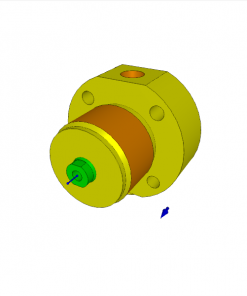 HOLLOW PISTON CYLINDER ? 20 x 10 mm STROKE, 500 bar