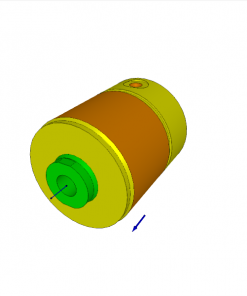 HOLLOW PISTON CYLINDER ? 63 x 32 mm STROKE, 500 bar