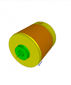 HOLLOW PISTON CYLINDER ? 80 x 40 mm STROKE, 500 bar