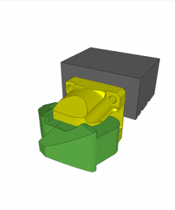 COMPACT CLAMP, SIZE 3, 7.5 kN, W/ COVER, W/ LONG CL. LEVER, 250 bar