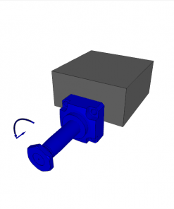 SWING CLAMP, D.A., 90ﾰ CCW, MW, STROKE 23 mm, D23/D16 mm, 350 bar