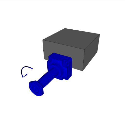 SWING CLAMP, D.A., 90ﾰ CCW, MW, STROKE 23 mm, D23/D16 mm, 350 bar