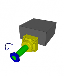 SWING CLAMP, D.A., 90? CW, STROKE 23 mm, D23/D16 mm, 350 bar