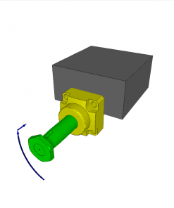SWING CLAMP, D.A., 0?, TYPE L, BOTTOM FLANGE, CL. STROKE 12, SW. STROKE 11 mm, 350 bar