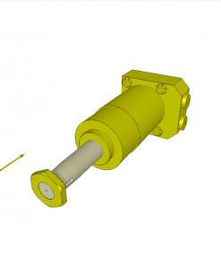 SWING CLAMP, D.A., 90? CCW, TYPE L, BOTTOM FLANGE, CL. STROKE 12, SW. STROKE 11 mm, 350 bar