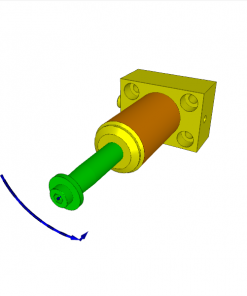 COMPACT SWING CLAMP, S.A., 90? CCW, TOP FLANGE W/ O-RING, CL. STROKE 6, SW. STROKE 10 mm, 350 bar