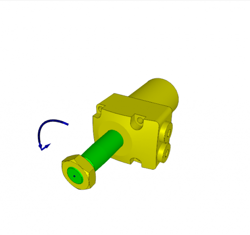 Swing Clamp, d.a., 90� CW, MW, top flange, type t - w/o switch rod, max. pull force 2.35 kN, � 25/14 mm, total stroke 16 mm, 70 bar