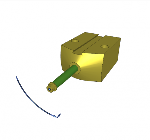 PNEUMATIC-SWING CLAMP, D.A., 90? CW, 20/8 x 14.5 mm STROKE, MAGNETIC PISTON, 7 bar