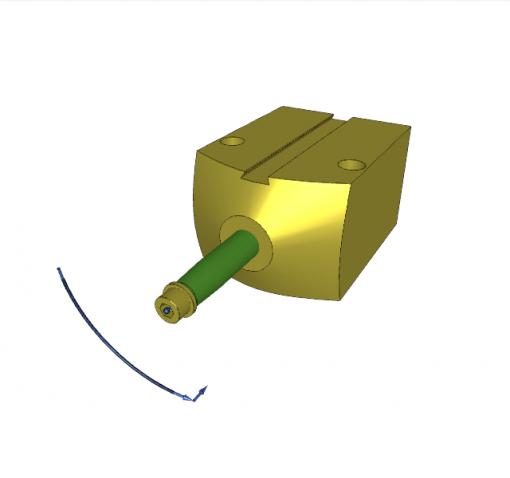 PNEUMATIC-SWING CLAMP, D.A., 90? CW, ? 32/12 x 18 mm STROKE, MAGNETIC PISTON, 7 bar