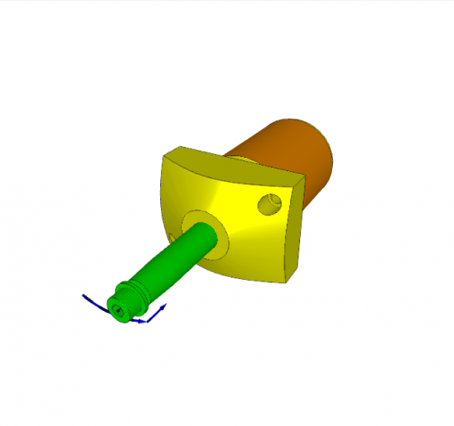 PNEUMATIC-SWING CLAMP, D.A., 90? CCW, ? 40/16 x 15 mm STROKE, MAGNETIC PISTON, 7 bar