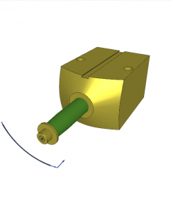PNEUMATIC-SWING CLAMP, D.A., 90? CW, ? 63/25 x 41 mm STROKE, MAGNETIC PISTON, 7 bar