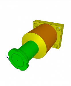 SWING CLAMP, S.A., 0?, CL. STROKE 15, SW. STROKE 11 mm, TOP FLANGE, W/ OVERLOAD PROTECT., 500 bar