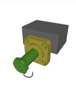 SWING CLAMP, D.A., 90? CW, CL. STROKE 11, SW. STROKE 7 mm, TOP FLANGE, W/ OVERLOAD PROTECT., 500 bar