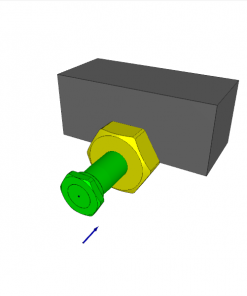 Swing Clamp, d.a., 90ﾰ CW, fork head, w/o switch rod, CL. stroke 25, SW. stroke 9 mm, 160 bar