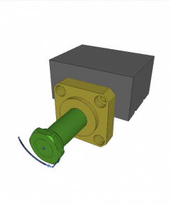 SW CL DA TOP FLANGE CCW 90 W/METAL