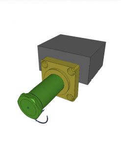 SWING CLAMP, D.A., 90ﾰ CW, MW, CL. STROKE 25, SW. STROKE 10 mm, TOP FLANGE, W/ OVERLOAD PROTECT., 500 bar