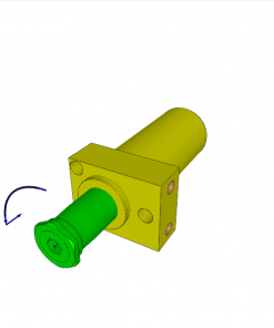 Swing Clamp, d.a., 90ﾰ CW,top flange, reinforced swing mechanism, w/o SW. stroke, w/o switch rod, w/o MW, CL. stroke 16 mm, 350 bar