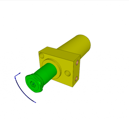 SWING CLAMP, CARTRIDGE TYPE, D.A., 90? CW, TOP FLANGE, W/ OVERLOAD PROTECT., CL. STROKE 15, SW. STROKE 11 mm, 500 bar