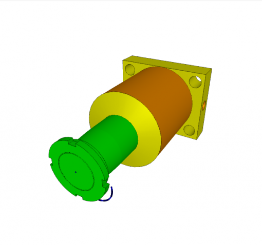SWING CLAMP, D.A., 90? CW, CL. STROKE 25, SW. STROKE 11 mm, BOTTOM FLANGE, W/ OVERLOAD PROTECT., 500 bar
