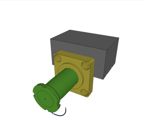 SWING CLAMP, D.A., 90? CW, CL. STROKE 25, SW. STROKE 11 mm, TOP FLANGE, W/ OVERLOAD PROTECT., 500 bar