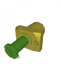 SWING CLAMP, D.A., 90ﾰ CW, MW, CL. STROKE 20, SW. STROKE 16 mm, REINFORCED SW. MECHANISM, W/ SWITCH ROD, 500 bar