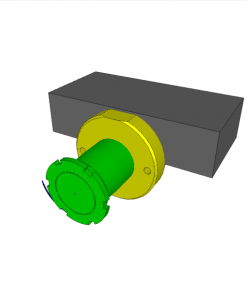 SWING CLAMP, D.A., 90? CCW, CL. STROKE 20, SW. STROKE 18 mm, REINFORCED SW. MECHANISM, W/ SWITCH ROD, W/O METALLIC WIPER, 500 bar