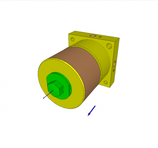 WORK SUPPORT, � 40 x 18 mm STROKE, OFF-POSITION RETRACTED, 500 bar