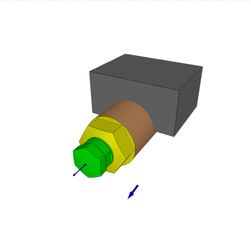 Threaded-body work support, M48 x 1.5 mm, w/ MW, w/ venting of the spring area, plunger � 28 mm, stroke 10 mm, Max. load force 23.5 kN, air advanced, 500 bar