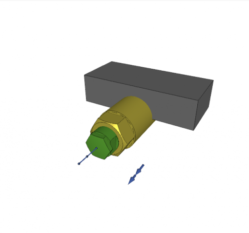 Threaded-body work support, M26 x 1.5 mm w/ long shaft, shaft length 30 mm, S.A., metallic wiper edge, plunger � 10 mm, stroke 6.5 mm, max. load force 3 kN, workpiece contact by spring force, max. 70 bar