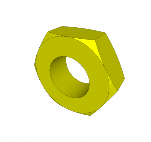 HEX NUT, M16 x 1.5 mm; FLAT