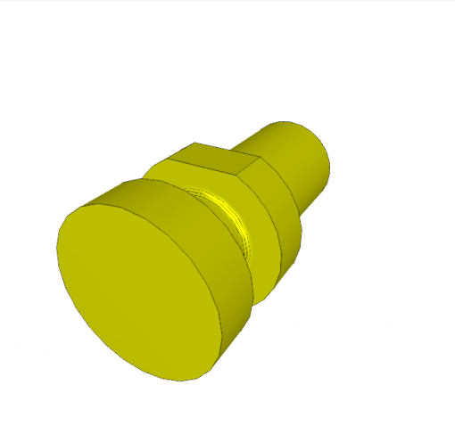 Contact bolt w/ coupling pin, m30 x 89 mm, 350 bar