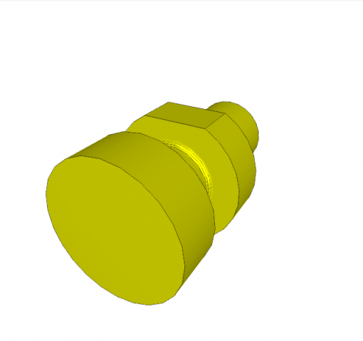 CONTACT BOLT, CONE HEAD, M6 x 6 mm
