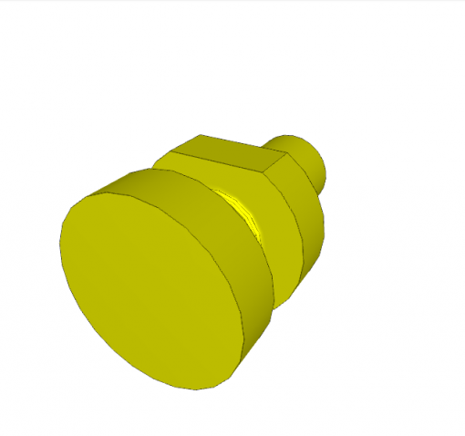 SWIVEL CONTACT BOLT, FLAT FACE, M10 x 18 mm