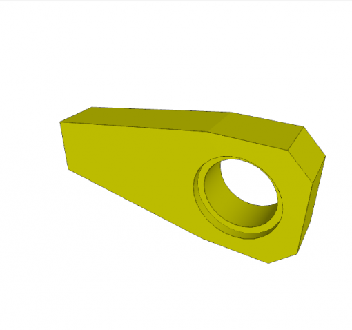 CLAMPING ARM W/O THREAD, 140 x 60 x 28 mm LONG, 42CrMo4, 200 bar