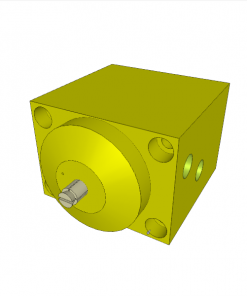 BORE CLAMP, D.A., FLANGE TYPE, SIZE 1, ? 7.8 - 8.2 mm, W/O CENTRING FUNCTION, 250 bar