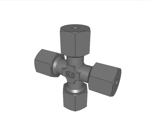 HYDRAULIC FITTING #4 SAE PORT FITTING, 37-DEGREE FLARE (5000 PSI MAX)