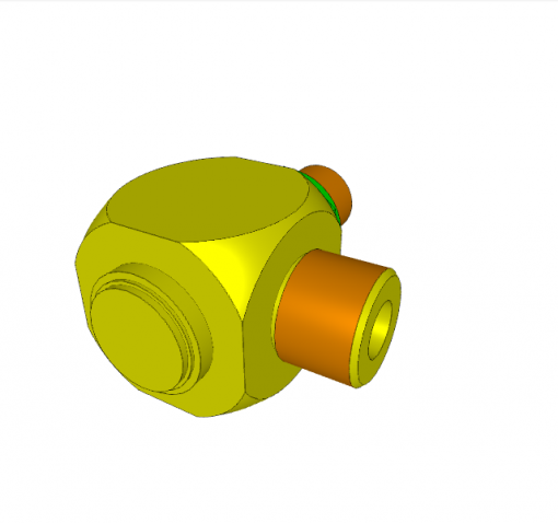 ROTARY COUPLING SINGLE PASSAGE, STRAIGHT