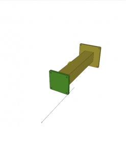 LIFTING MOD. BASIC, 500 mm STROKE, 1000 N, W/ FOOT LEVER, 97 x 97 x 720 mm LONG