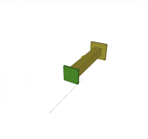 LIFTING MOD. BASIC, 600 mm STROKE, 1000 N, W/ FOOT LEVER, 97 x 97 x 820 mm LONG