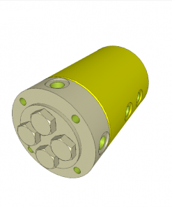 ROTARY COUPLING, 4 PASSAGE ND 5, PIPE THREAD, PORT SIZE G1/4, BALL-BEARING, 500 bar