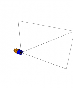 NIPPLE, VITON, CODED BLUE PP, 500 bar