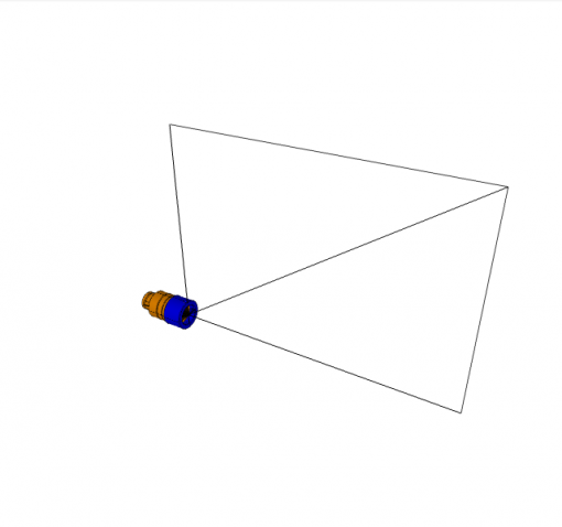 NIPPLE, VITON, CODED BLUE PP, 500 bar