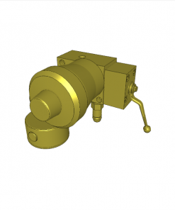 COUPLING UNIT, COMPLETE, FOR S.A. CYLINDERS, NOMINAL VOLUME 13 cmﾳ, GAS-PRELOAD PRESSURE 100 bar, Max. 400 bar