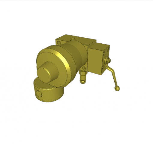COUPLING UNIT, COMPLETE, FOR S.A. CYLINDERS, NOMINAL VOLUME 13 cmﾳ, GAS-PRELOAD PRESSURE 100 bar, Max. 400 bar