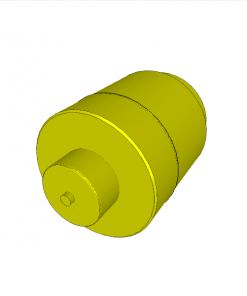 Hydraulic accumulator 13 cmﾳ, gas-preload 100 bar, G1/4 external thread, 500 bar, AC 13-1/4(unpressurized)