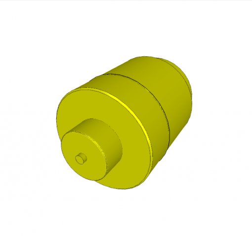 Hydraulic accumulator 13 cmﾳ, gas-preload 100 bar, G1/4 external thread, 500 bar, AC 13-1/4(unpressurized)