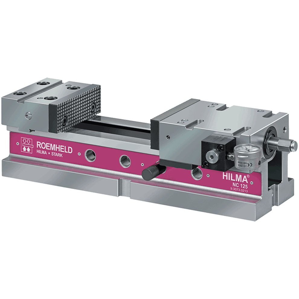 NC 160 VISE, W/ LB GAUGE, HYD/MECH.