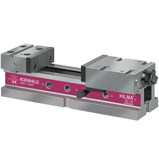 NC 160 VISE, HYD./HYD.W/ SET OF 4 CLAMPING CLAWS, PRECISION WORKPIECE STOP, TOOL STEEL MASTER JAW SET 6.0 in., SOFT JAW ALUMINUM FLIPPABLE SMARTSTOPPED 1 in. x 1.71 in. x 6.0 in.